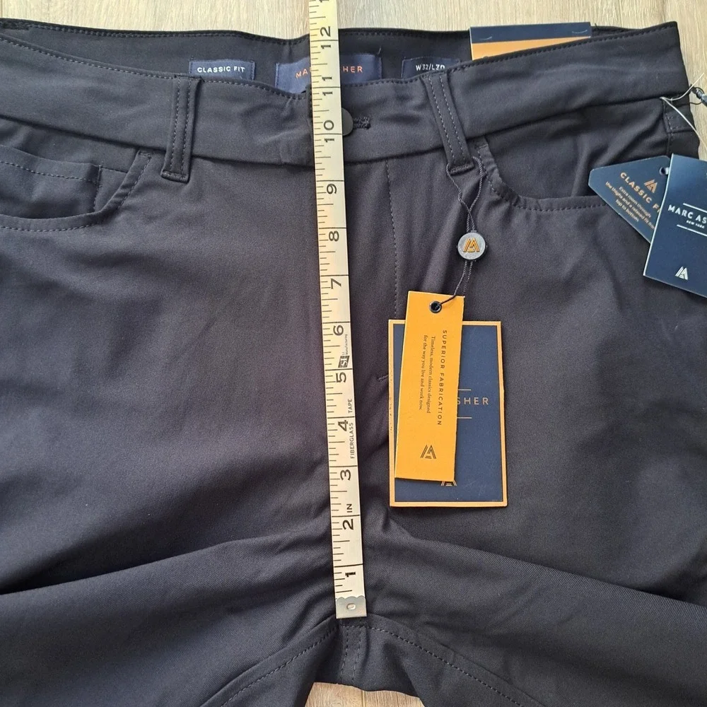 NWT Marc Asher Mens  32x30 (Fits 34x28) Navy Blue Jeans Classic Fit Casual Pants